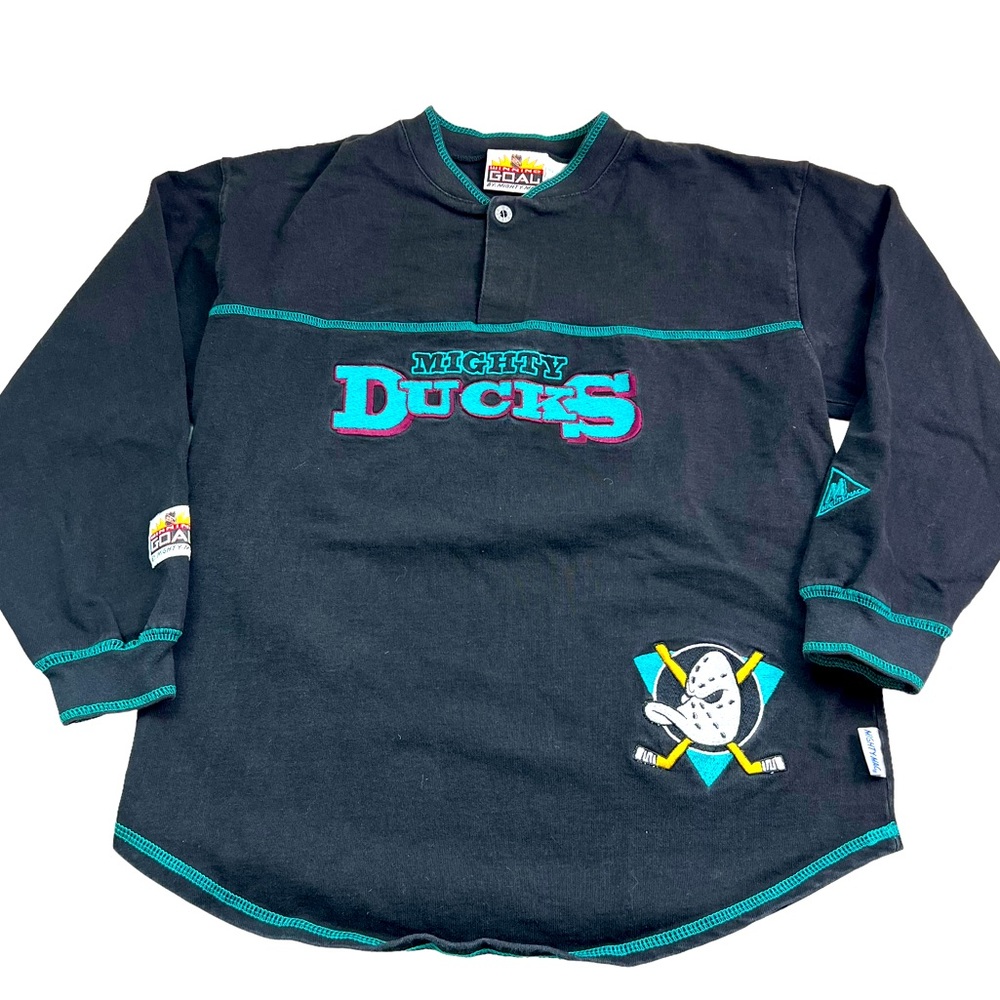Mighty Ducks Winning Goal VTG Youth M 12/14 Henley Top